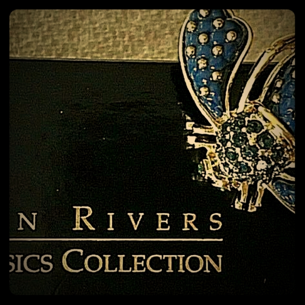 Joan Rivers quilting bee navy blue new